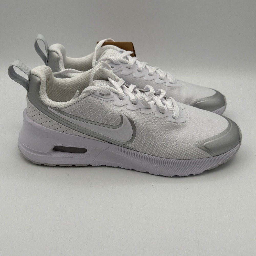 Nike Air Max Nuaxis Shoes Women Size 8 White Pure Platinum Running HF1233 101